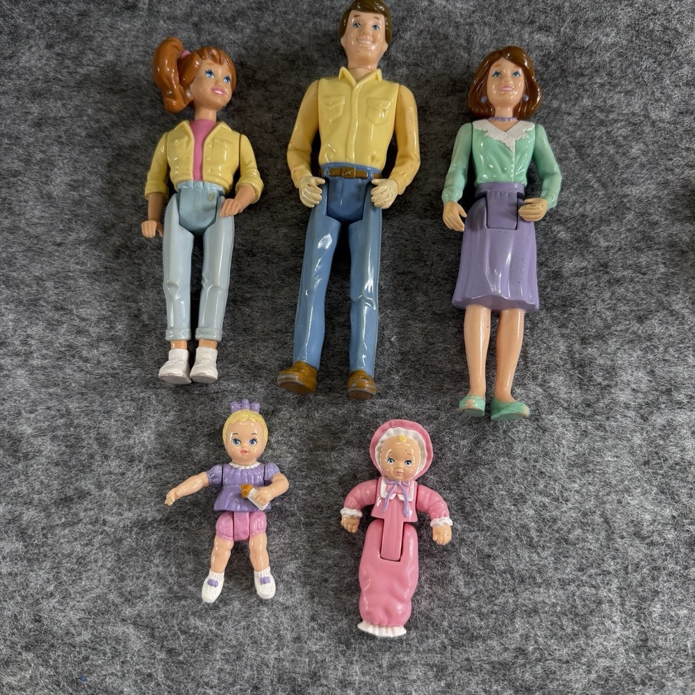 Fisher Price Loving Family Dollhouse Doll Family Figures Mom Dad Teen Baby Girls